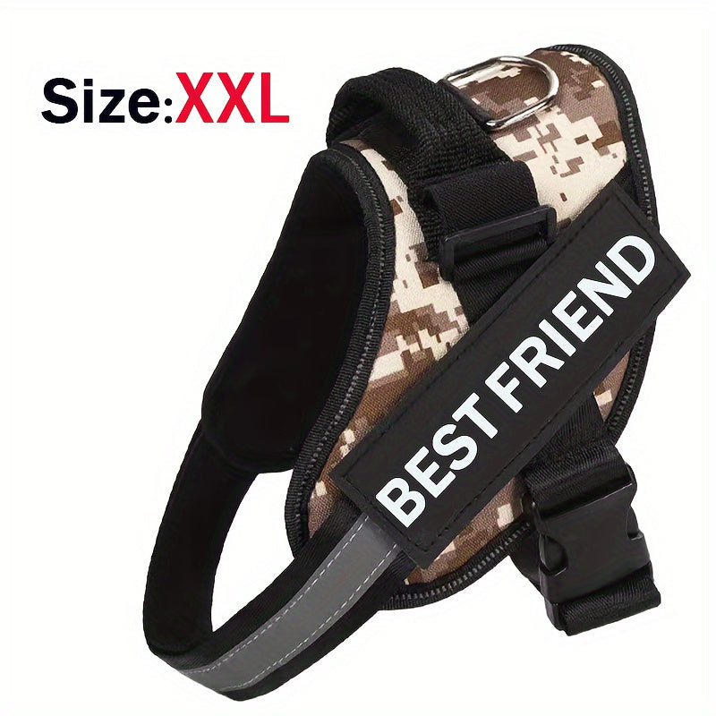 Breathable Adjustable Dog Chest Strap With Control Handle For Outdoor Walking