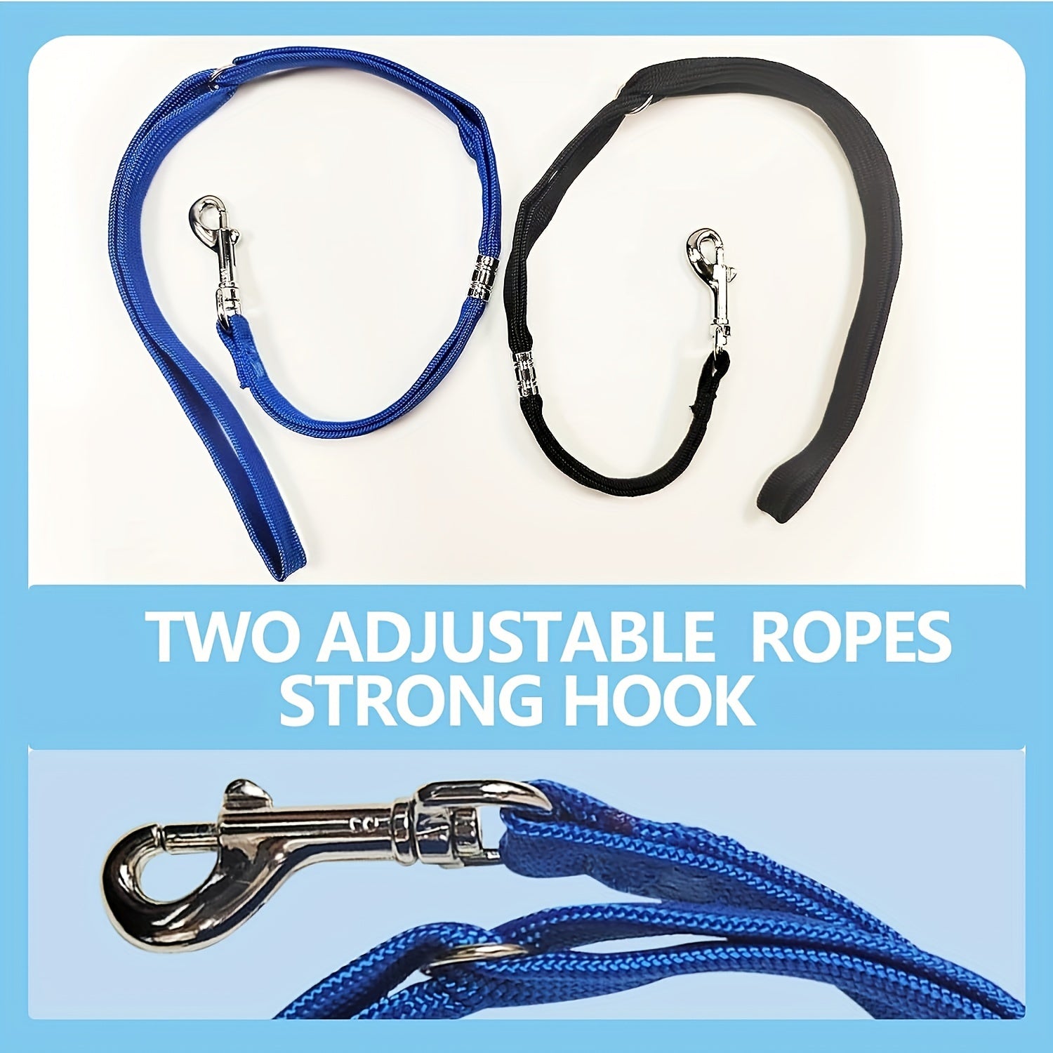 Adjustable Dog Bathing Tether With Heavy Duty Suction Cup