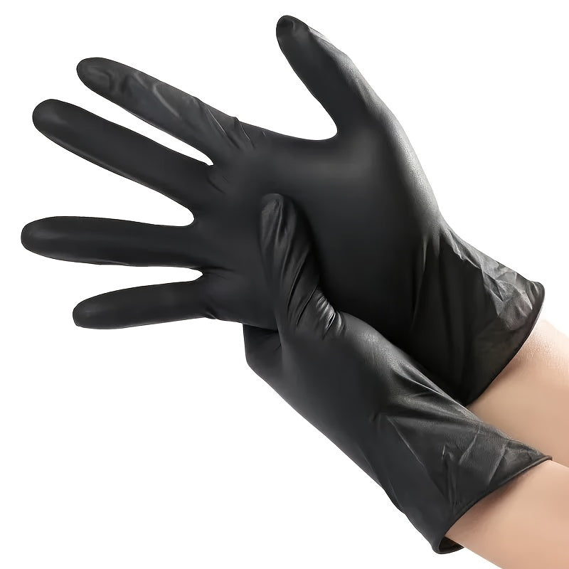 50pcs Black Disposable Nitrile Gloves for Dog Grooming