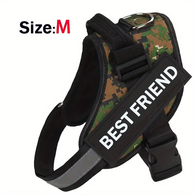 Breathable Adjustable Dog Chest Strap With Control Handle For Outdoor Walking