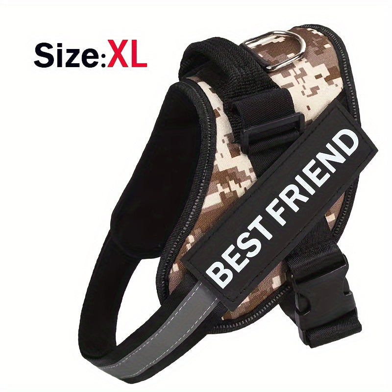 Breathable Adjustable Dog Chest Strap With Control Handle For Outdoor Walking