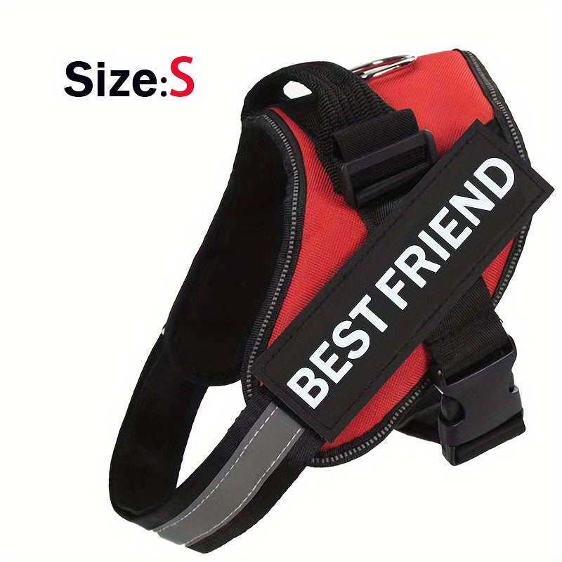 Breathable Adjustable Dog Chest Strap With Control Handle For Outdoor Walking