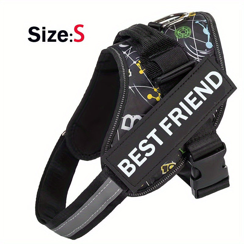 Breathable Adjustable Dog Chest Strap With Control Handle For Outdoor Walking