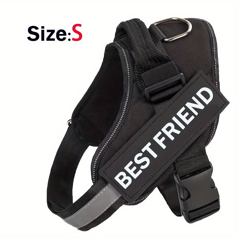 Breathable Adjustable Dog Chest Strap With Control Handle For Outdoor Walking