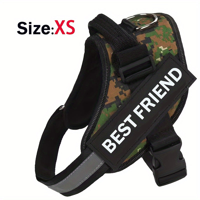 Breathable Adjustable Dog Chest Strap With Control Handle For Outdoor Walking