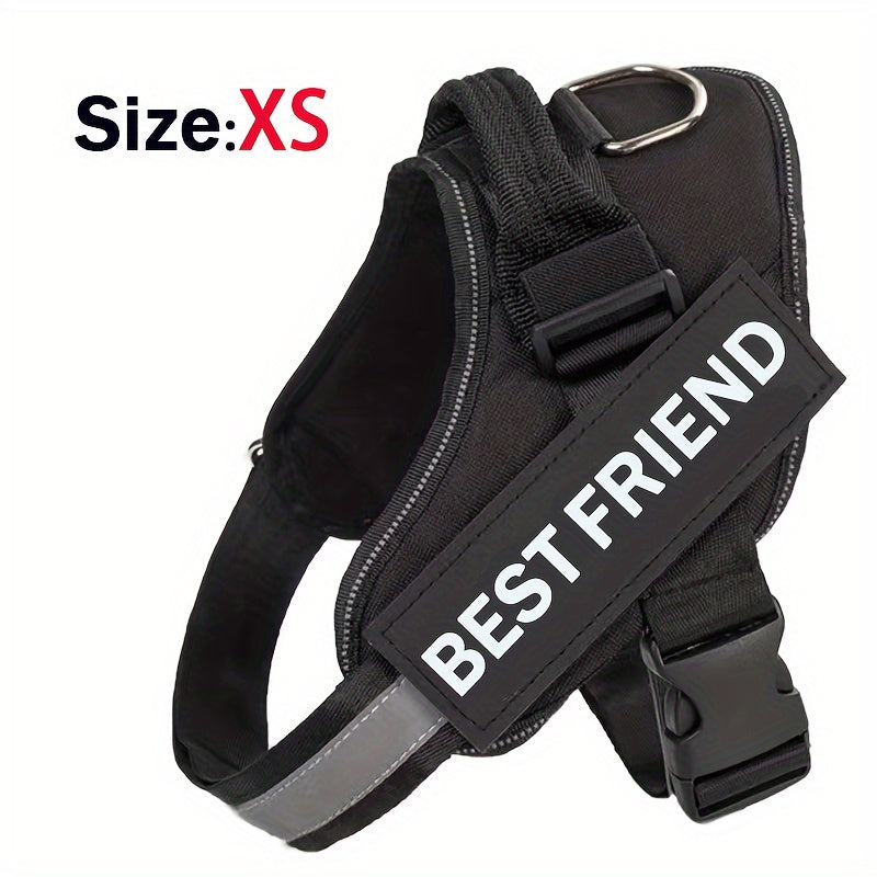 Breathable Adjustable Dog Chest Strap With Control Handle For Outdoor Walking