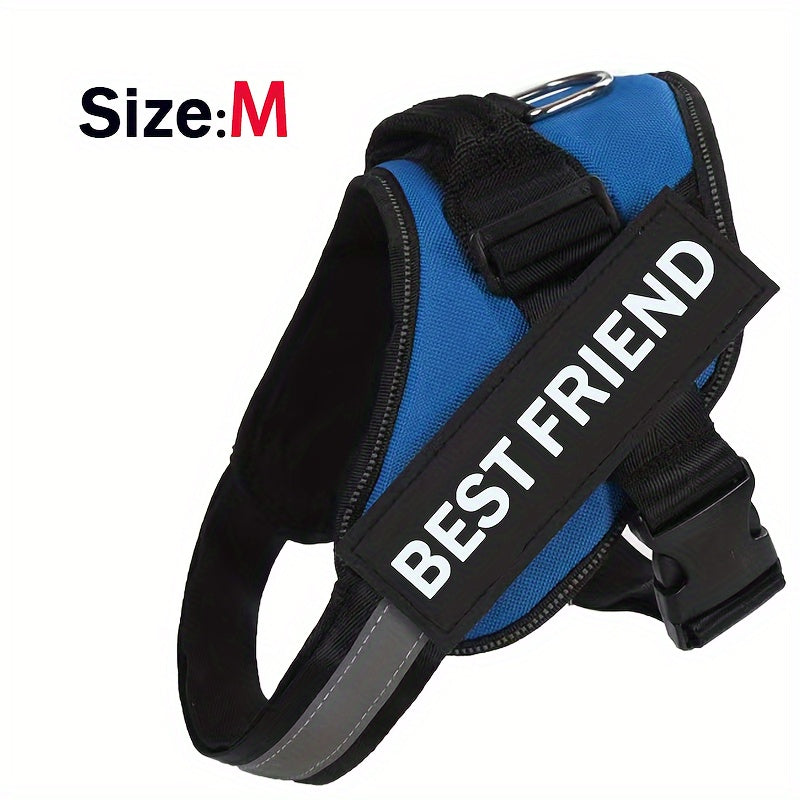 Breathable Adjustable Dog Chest Strap With Control Handle For Outdoor Walking