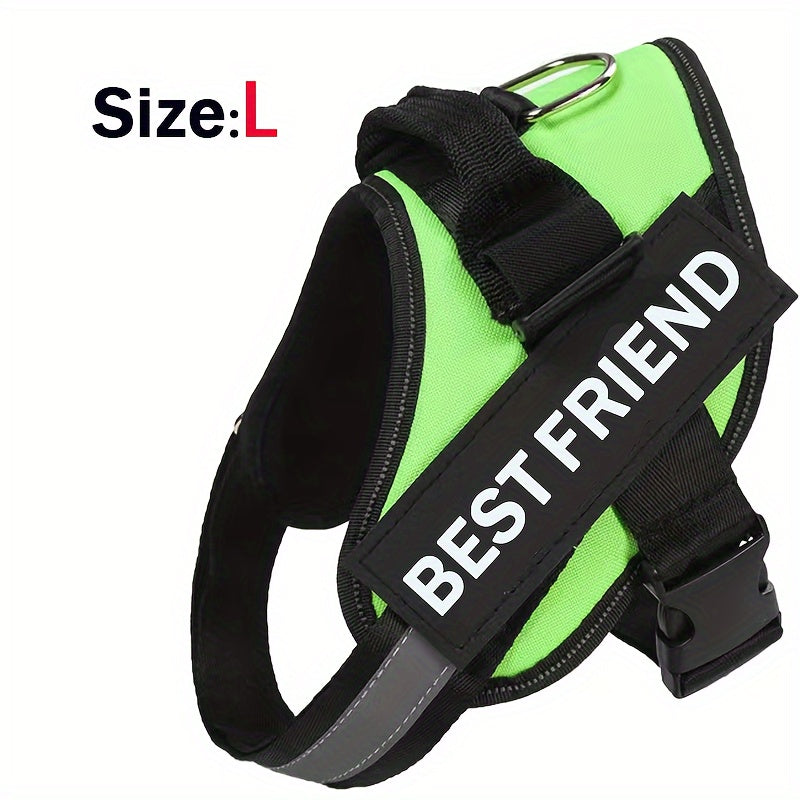 Breathable Adjustable Dog Chest Strap With Control Handle For Outdoor Walking