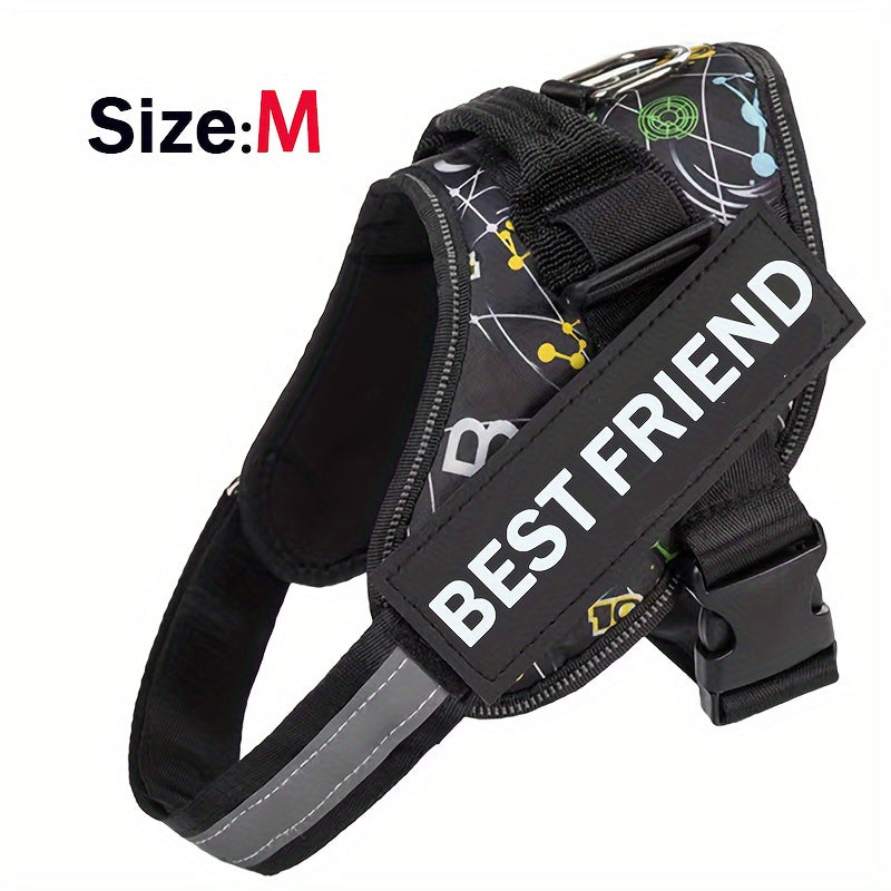 Breathable Adjustable Dog Chest Strap With Control Handle For Outdoor Walking