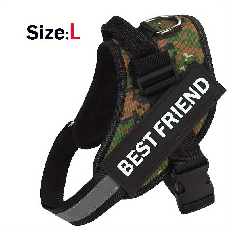 Breathable Adjustable Dog Chest Strap With Control Handle For Outdoor Walking