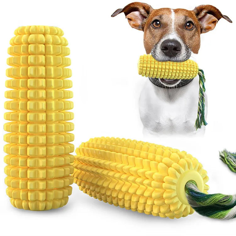 Luxury Carton-Style Pet Dog Toys Dental Oral Care Chew Corn Toy with Grinding Rod Puppy