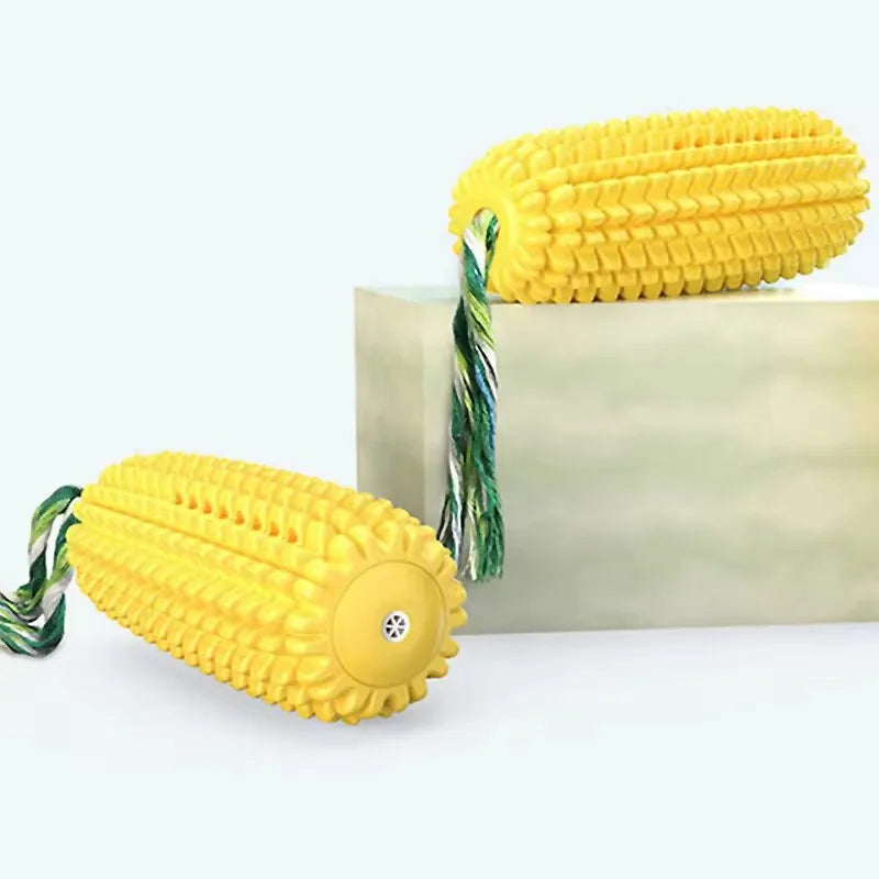 Luxury Carton-Style Pet Dog Toys Dental Oral Care Chew Corn Toy with Grinding Rod Puppy