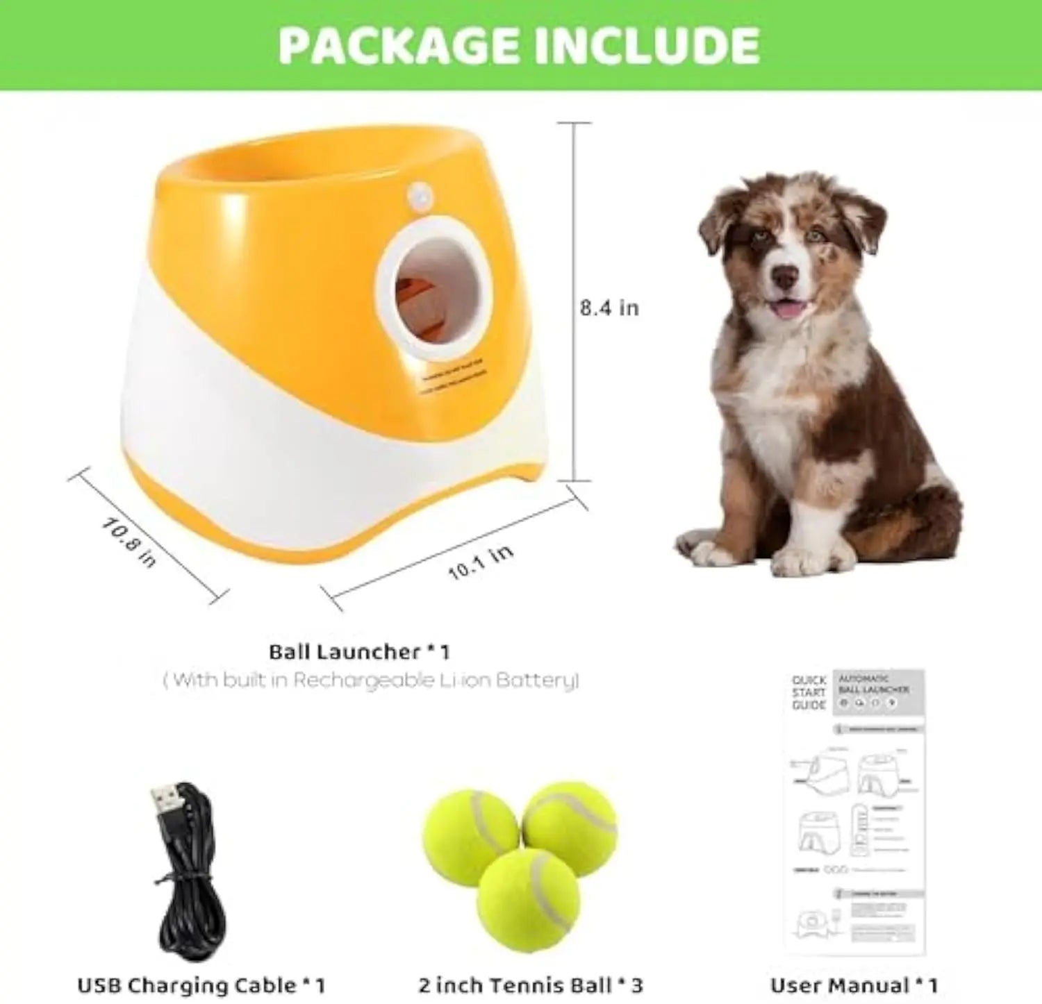 Outdoor Pet Dog Accessories Dog Products Automatic Dog Ball Thrower 3M/6M/9M Dog Ball Launcher