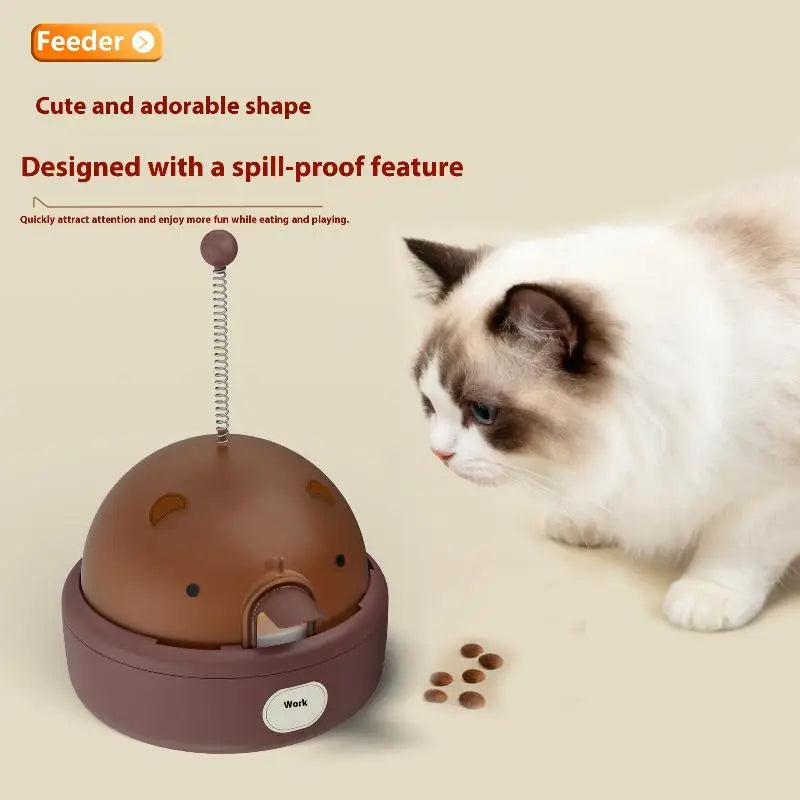 Pet Dog Food Dispenser With Ball Funny Feeder Toy Interactive Training Food Dispenser
