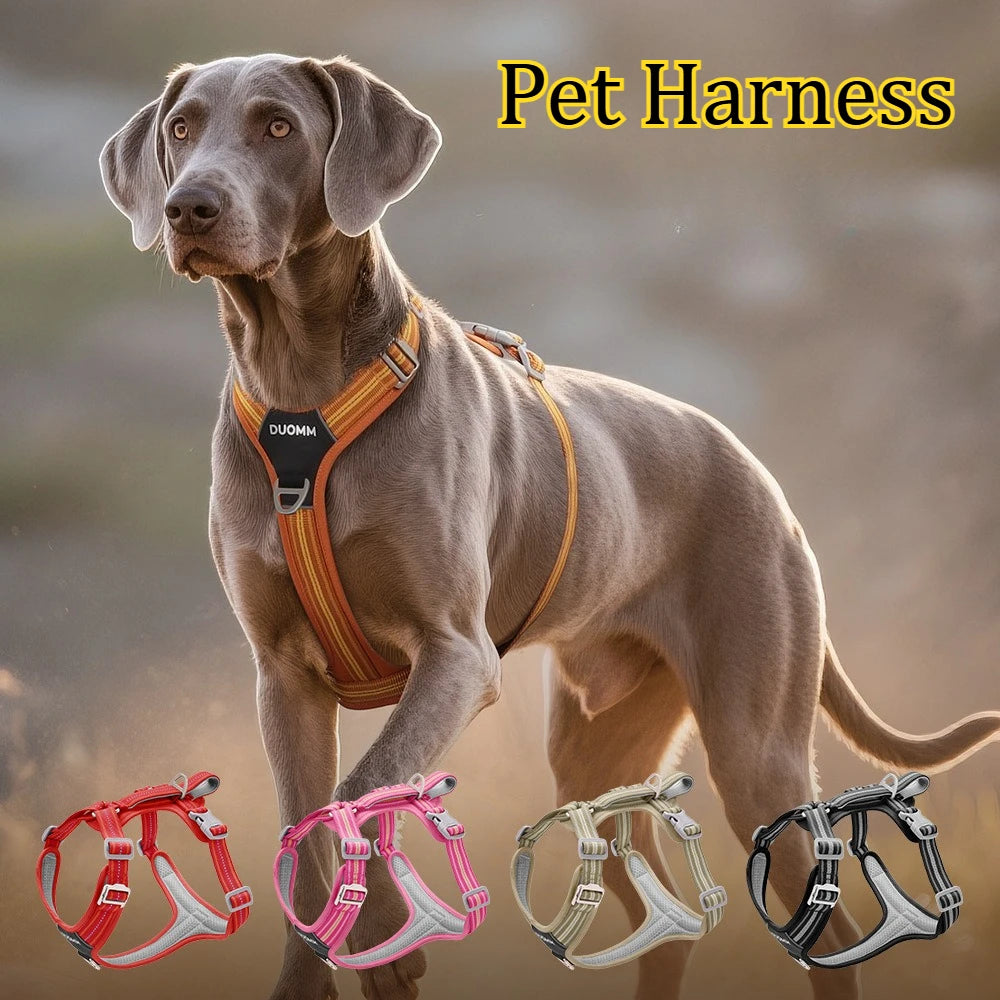 Dog Leash Anti-Pull Pet Harness Comfortable Outdoor Dog Leash Reflective