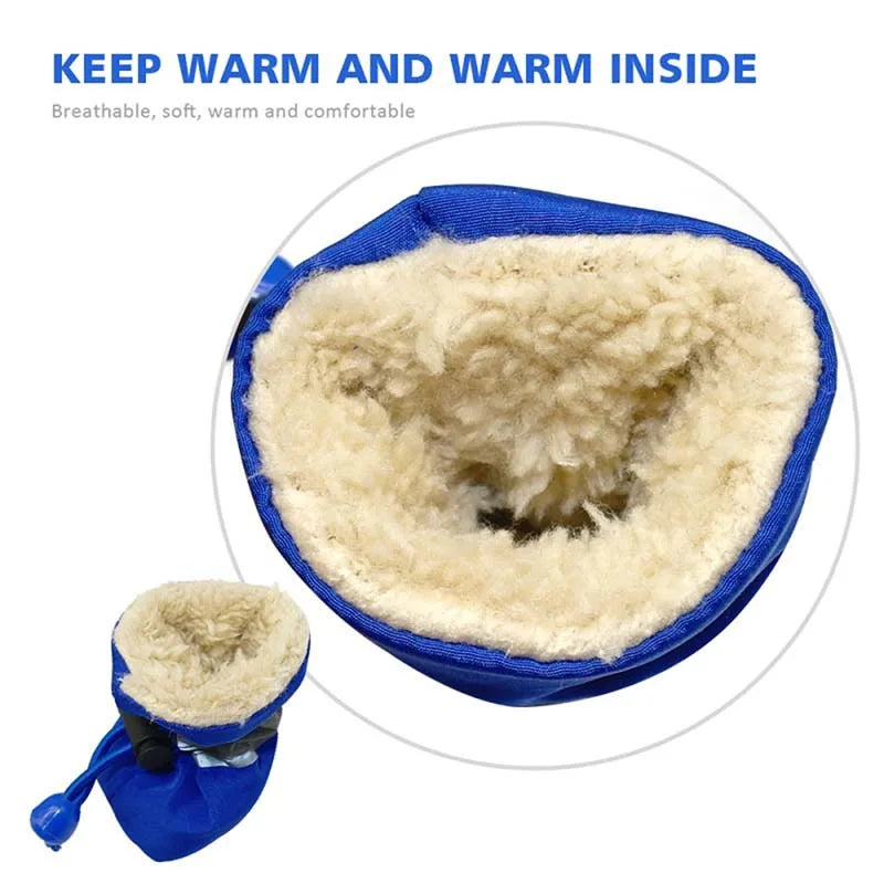Waterproof Winter Dog Boots Set