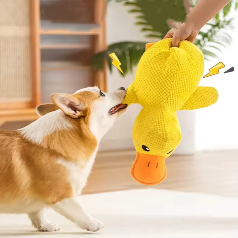 Plush Duck Squeaky Dog Toy