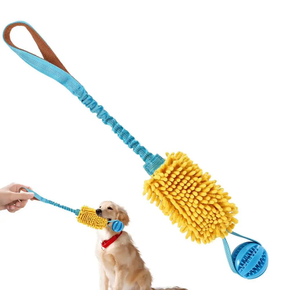 Dog Toy Rope Fun Squeaky Dog Chew Toys Pet Supplies Puppy Rope Toy with Elastic Drawstring