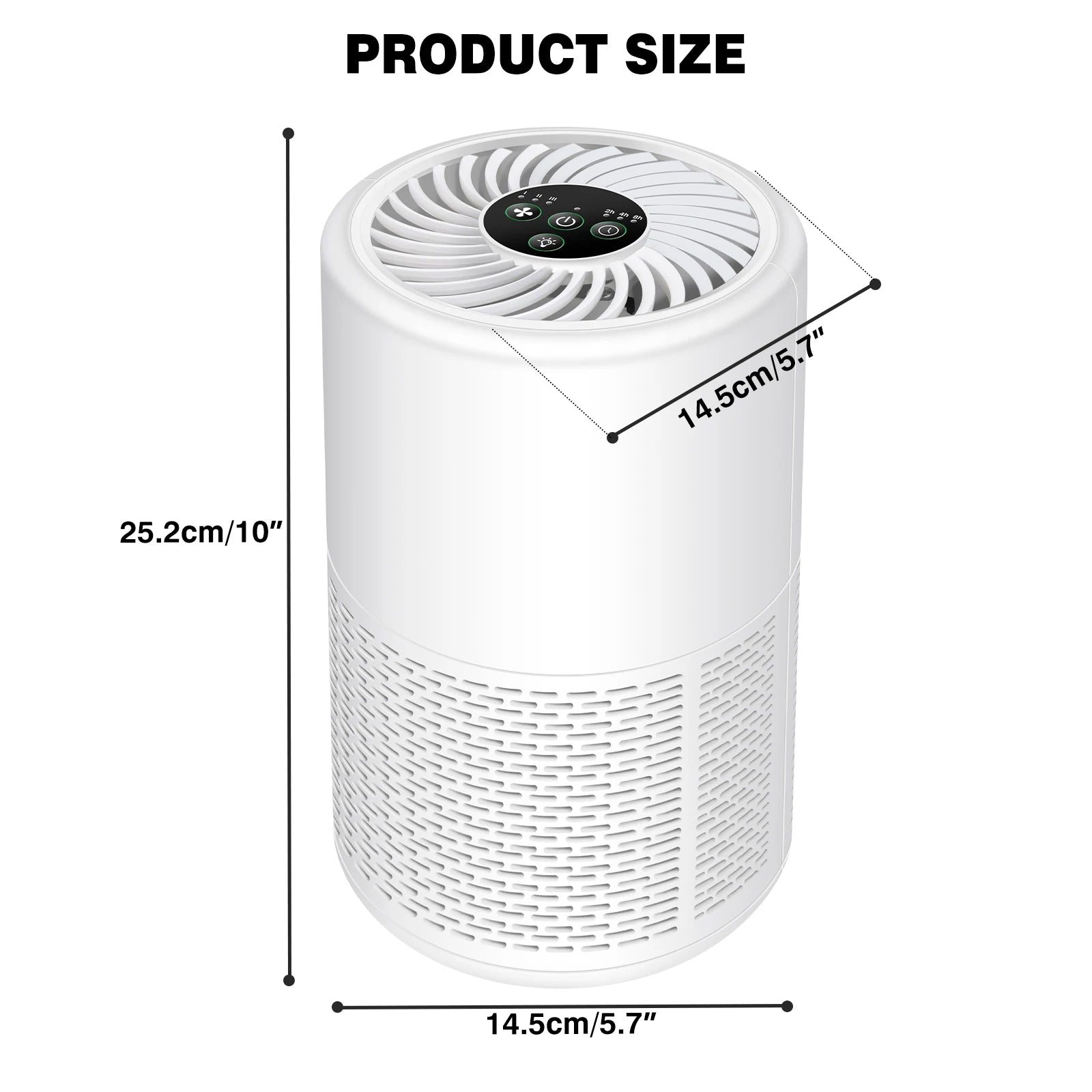 Dog Air Purifier for Home Bedroom with H13 True HEPA Filter Air Cleaner