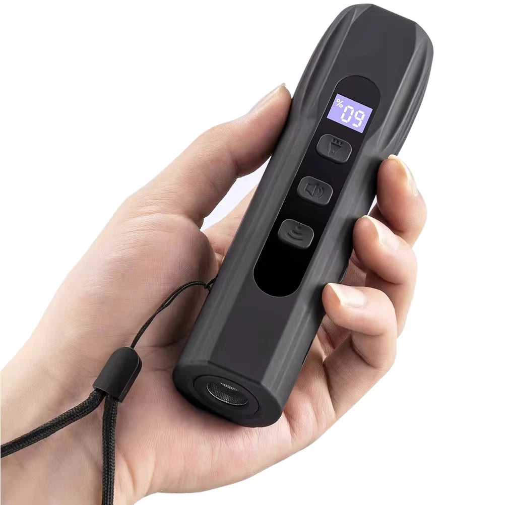Dog Repeller Portable Ultrasonic Deterrent Handheld Anti-barking 3in1 Dog Training Device