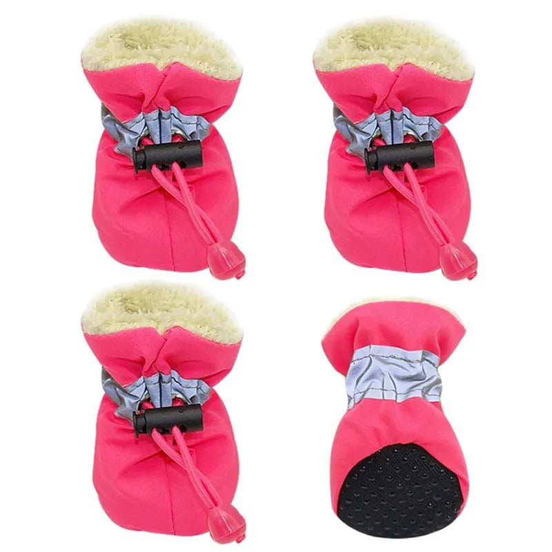 Waterproof Winter Dog Boots Set