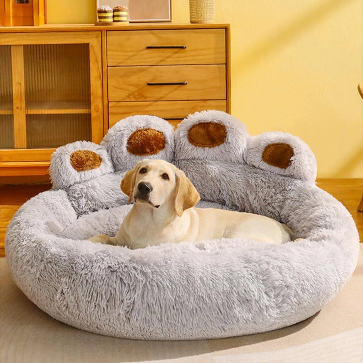 Fluffy Round Pet Bed