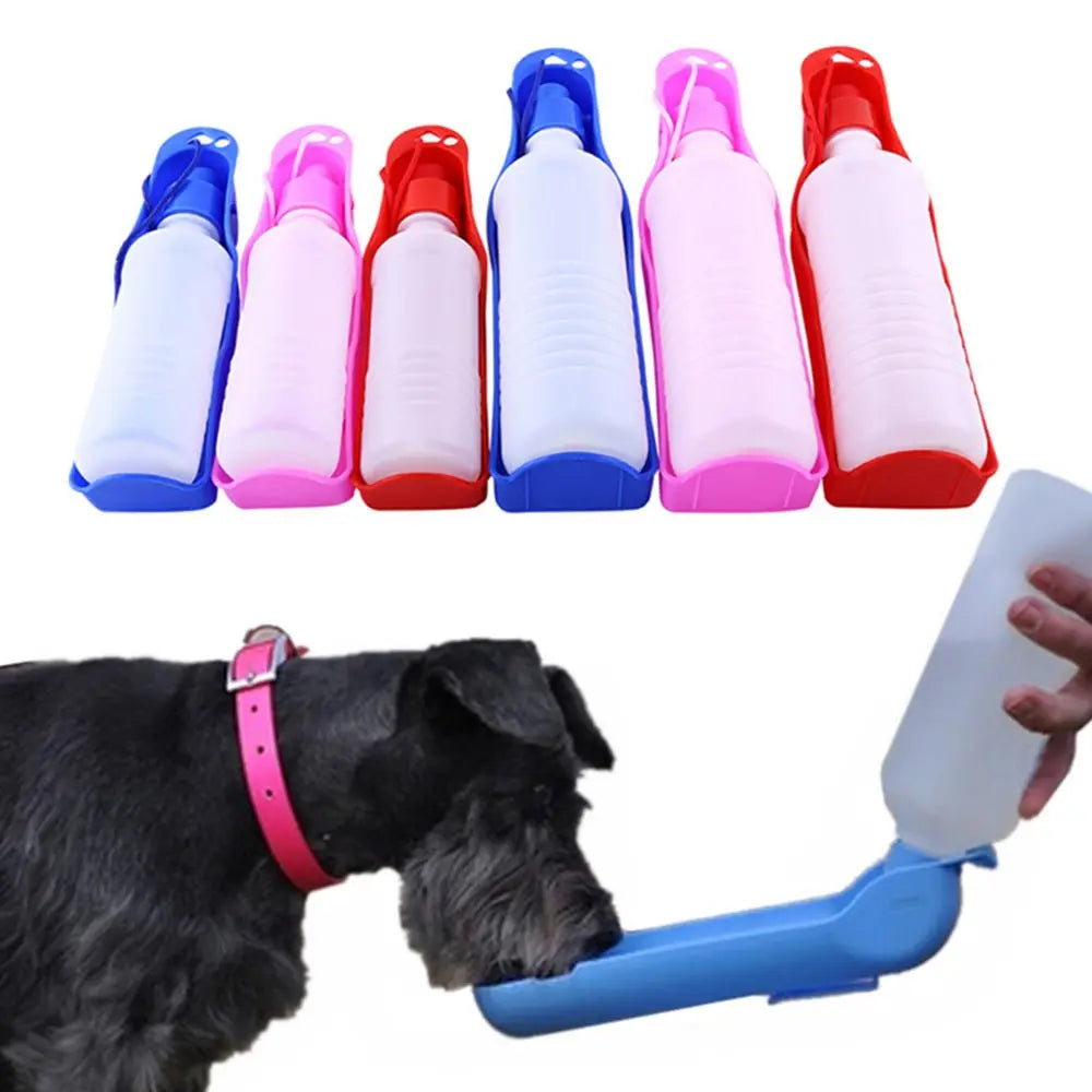 Portable Pet Dog Water Bottle Travel Cup Outdoor Feeder Dispenser