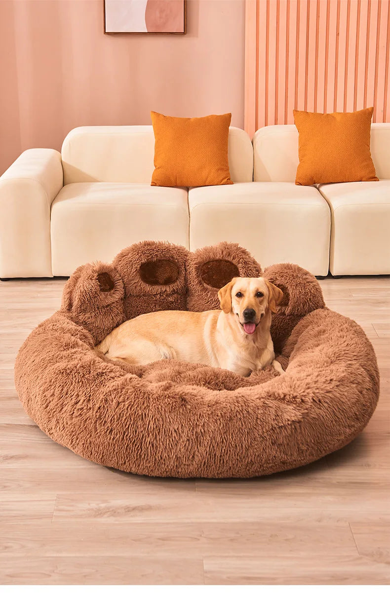 Fluffy Round Pet Bed