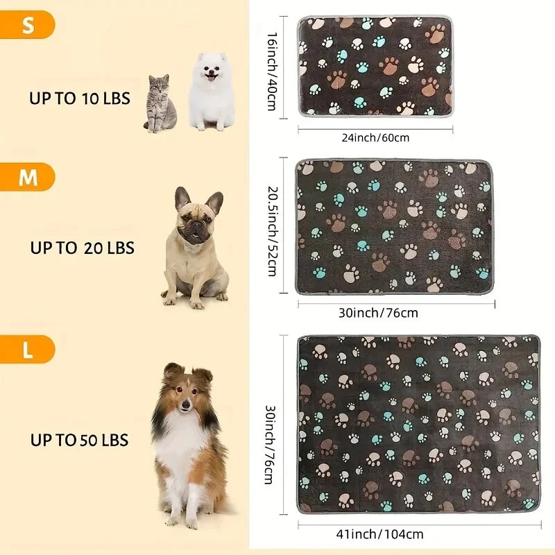 Paw Print Pet Blankets