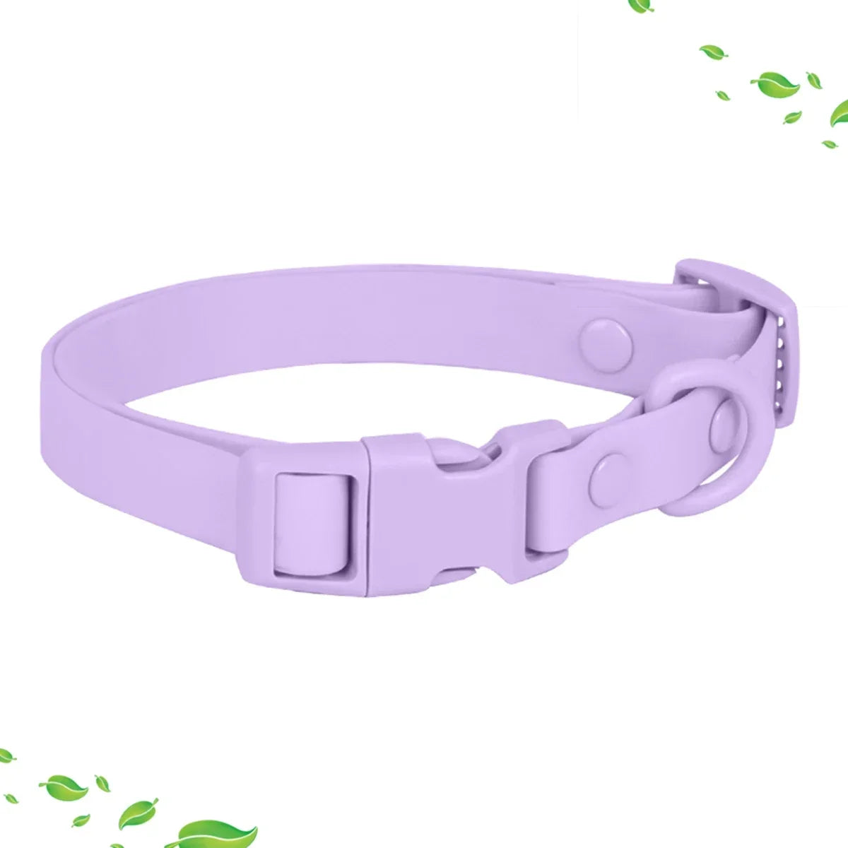 New Macaron Colored PVC Dog Collar Waterproof Dirt Resistant