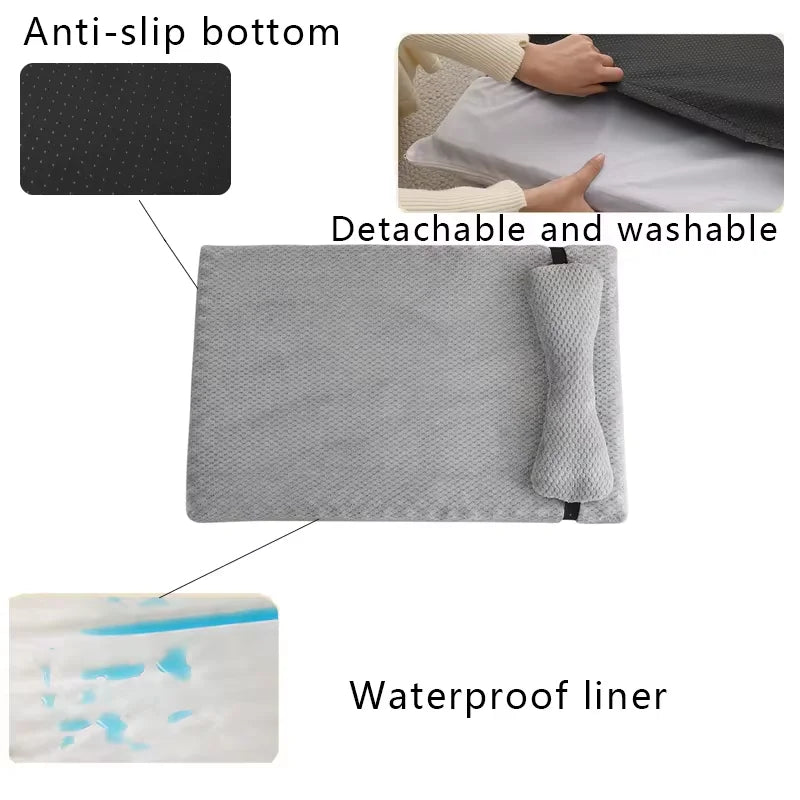 Calming Dog Bed with Pillow