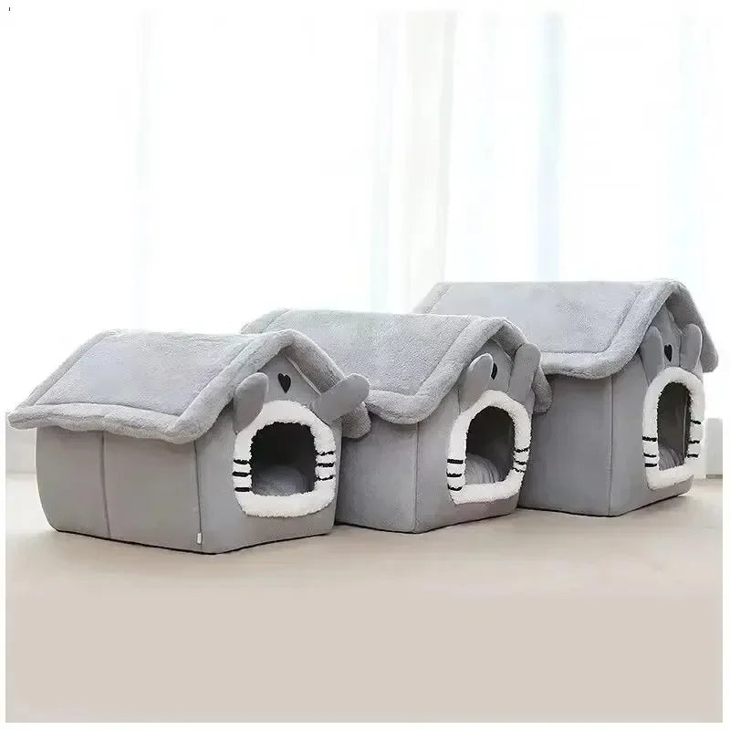 Indoor Warm Dog House Soft Pet Bed Tent House Dog Kennel