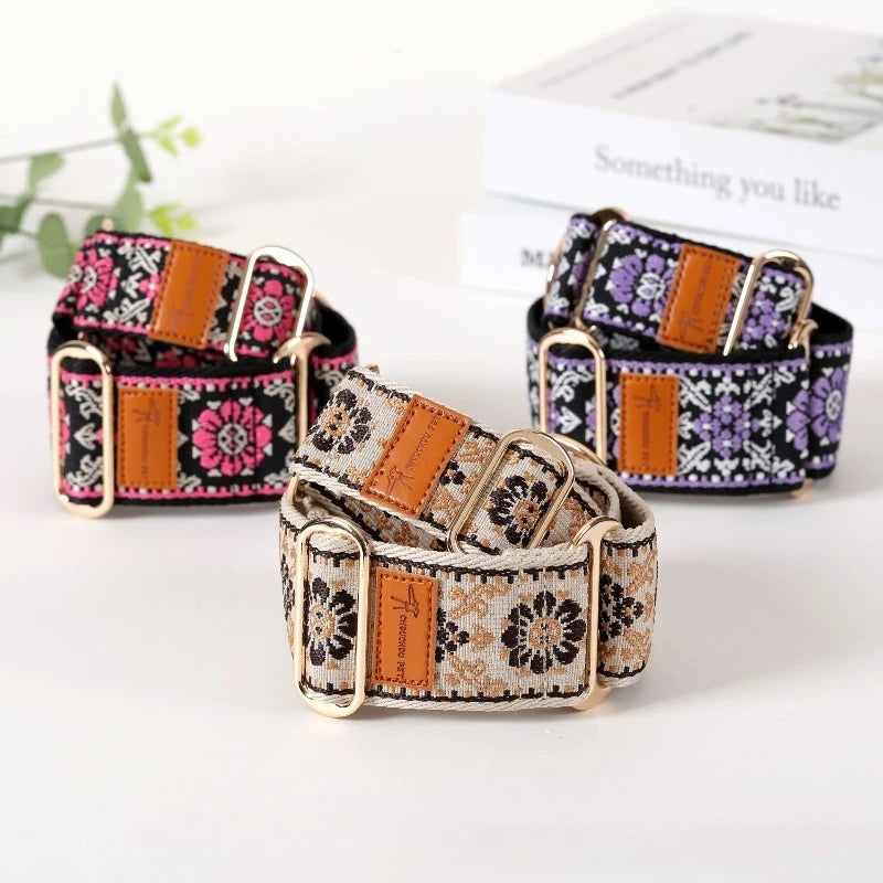 Dog Collar Chinese Ethnic Style Martingale Greyhound Collar Adjustable Beautiful Lggy Lurcher Whippet