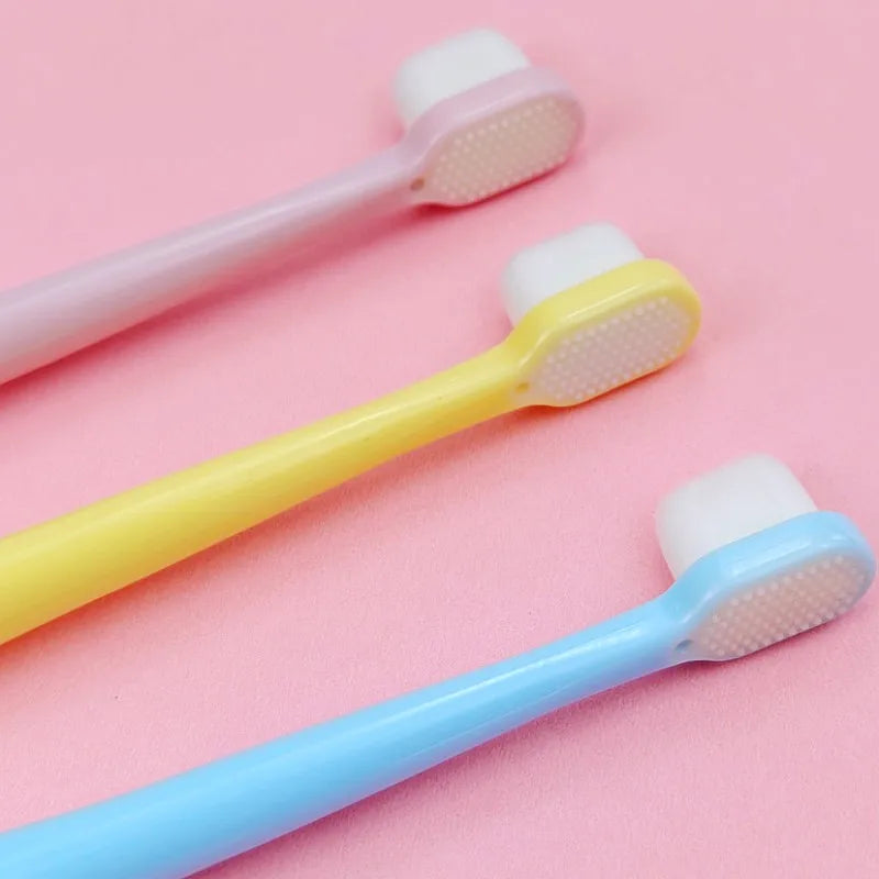 Dog Teeth Cleaning Oral Care Dog Toothbrushes Soft Dense Hair Tooth Brush for Dogs Mouth Cleaning