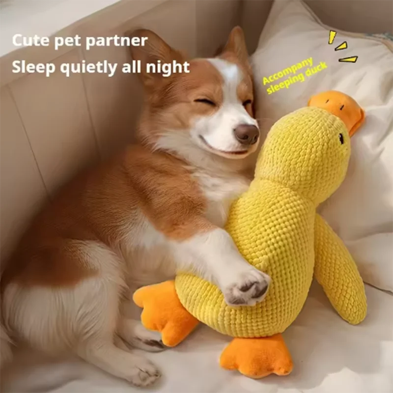 Plush Duck Squeaky Dog Toy