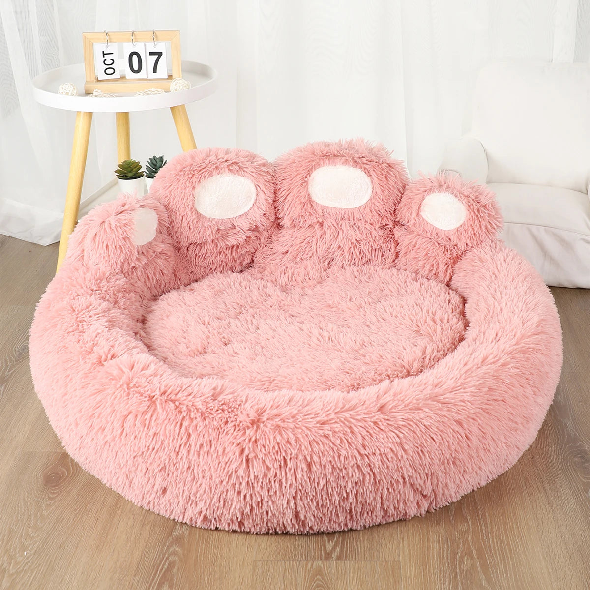 Fluffy Round Pet Bed