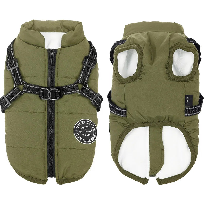 Winter Warm Dog Jacket Waterproof Dog Coat