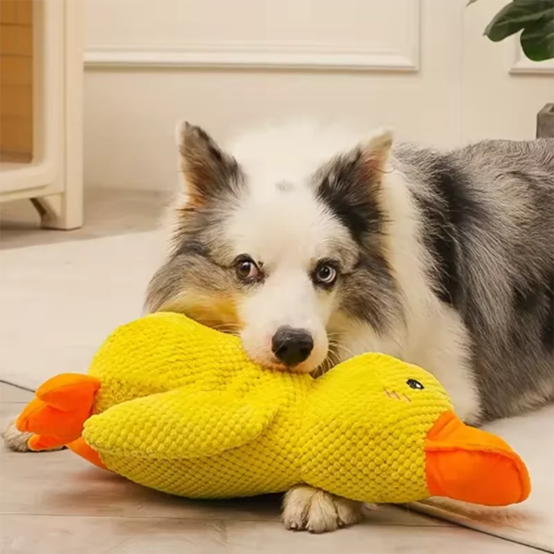 Plush Duck Squeaky Dog Toy