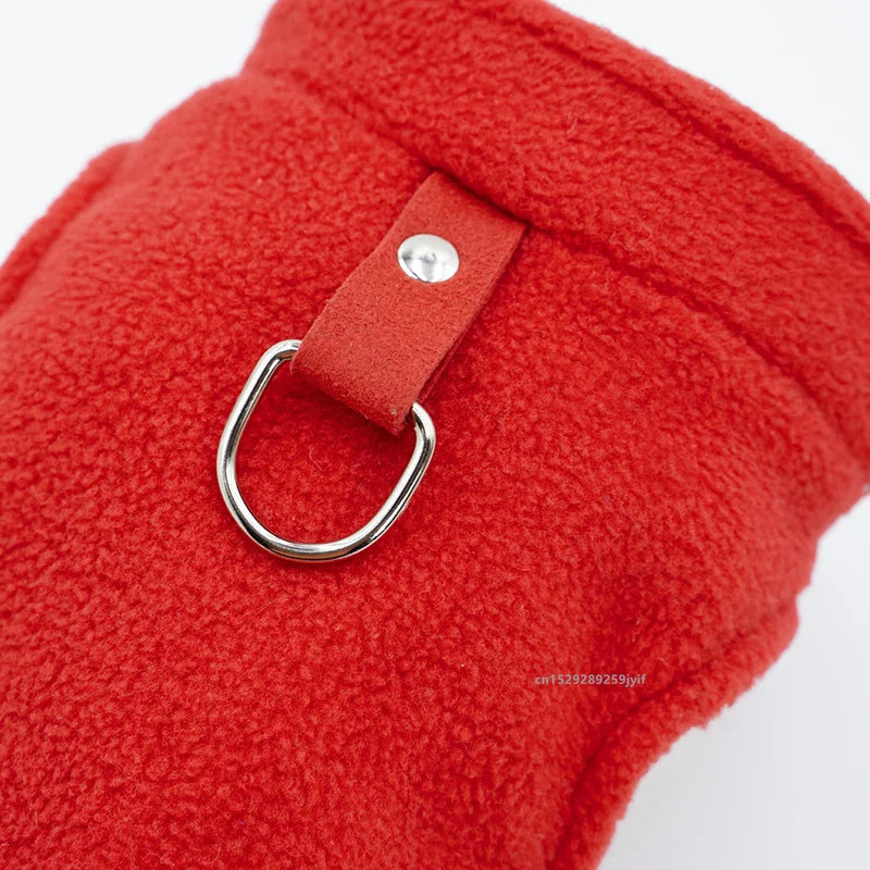 Winter Warm Dog Clothes Pet Jacket Vest with D-Ring For Small Dogs