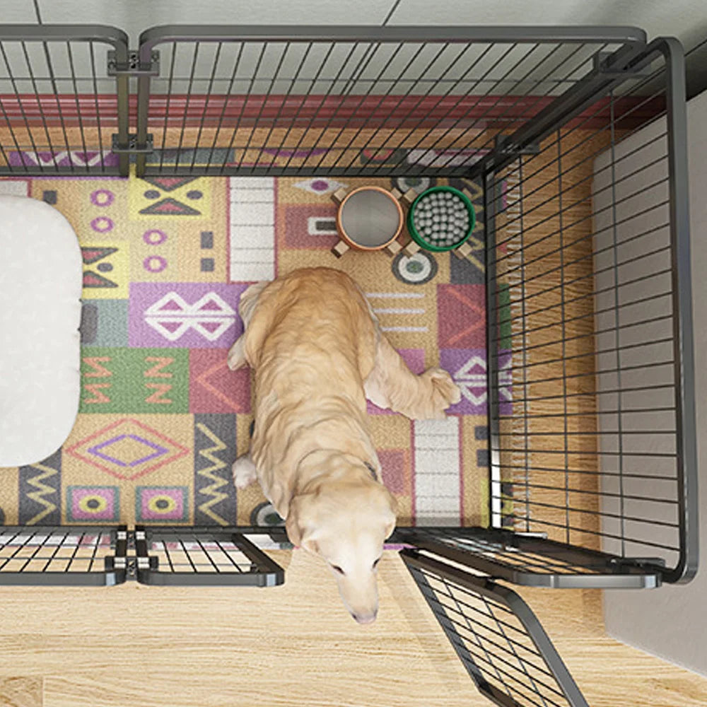 4/6 Panels Dog Fence Playpen Foldable Puppy Exercise Kennel Teddy Dog