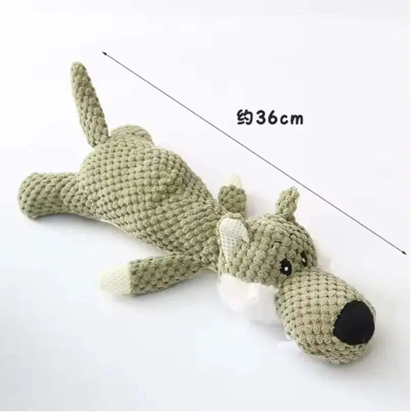 Plush Elephant Squeaky Dog Toy