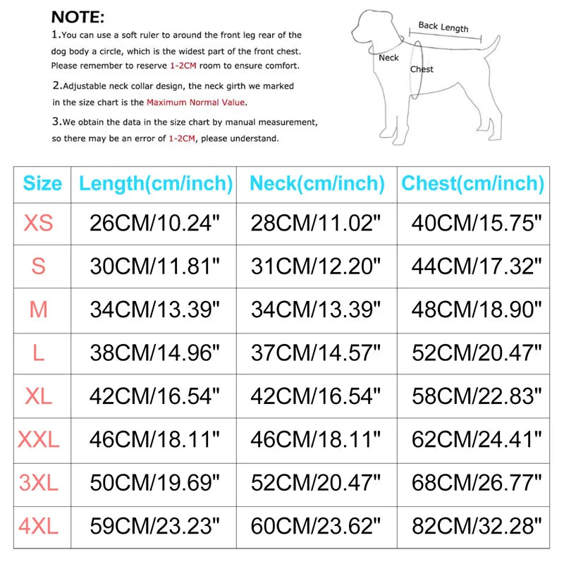 Winter Warm Dog Jacket Waterproof Dog Coat