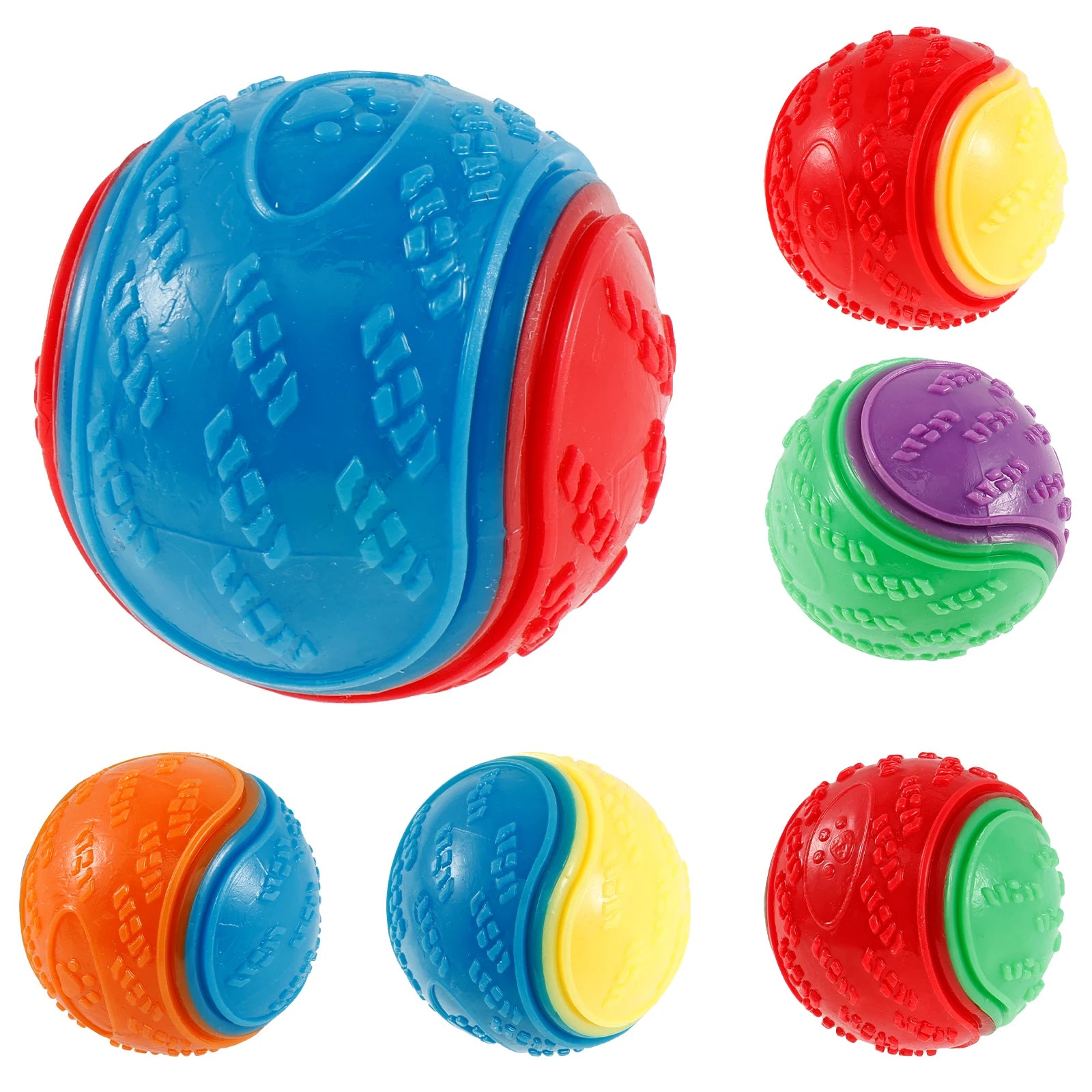 Squeaky Dog Ball Toy Set