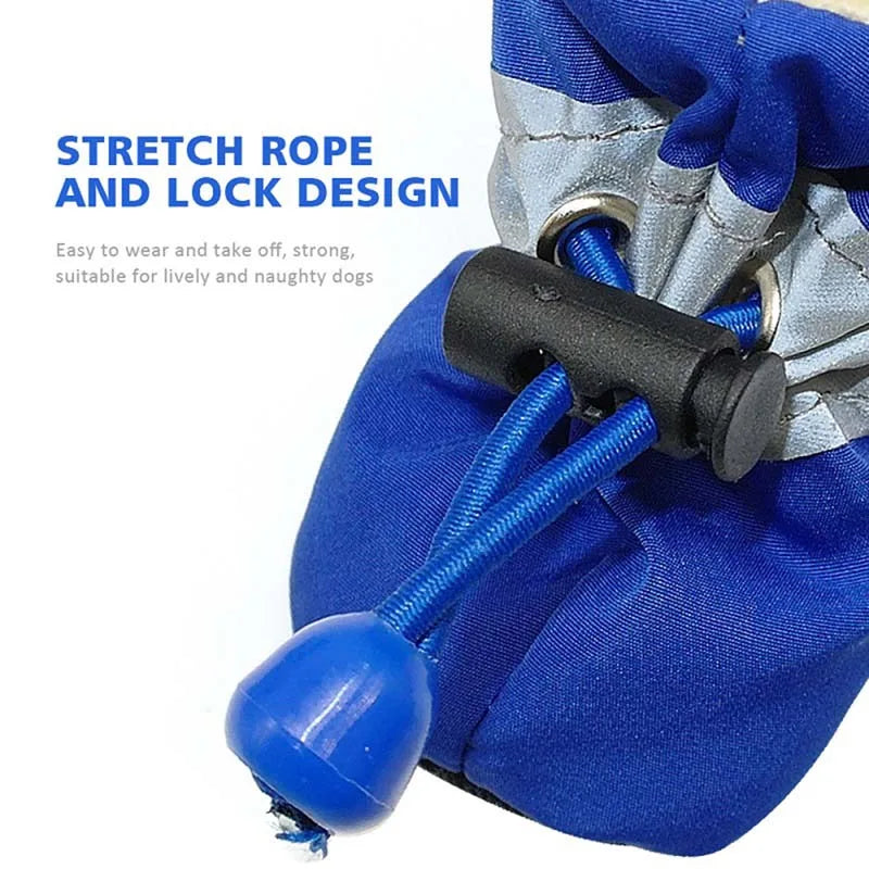 Waterproof Winter Dog Boots Set