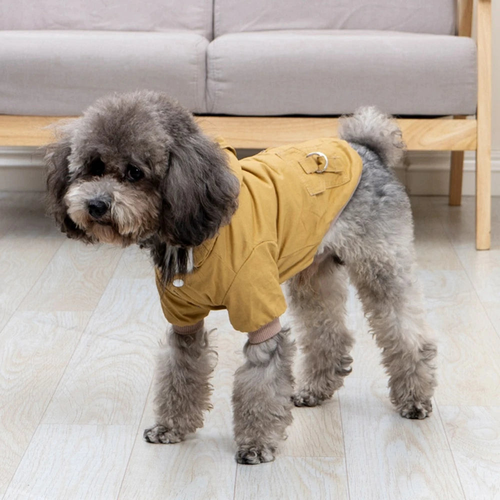 Winter Dog Jacket Hoodie