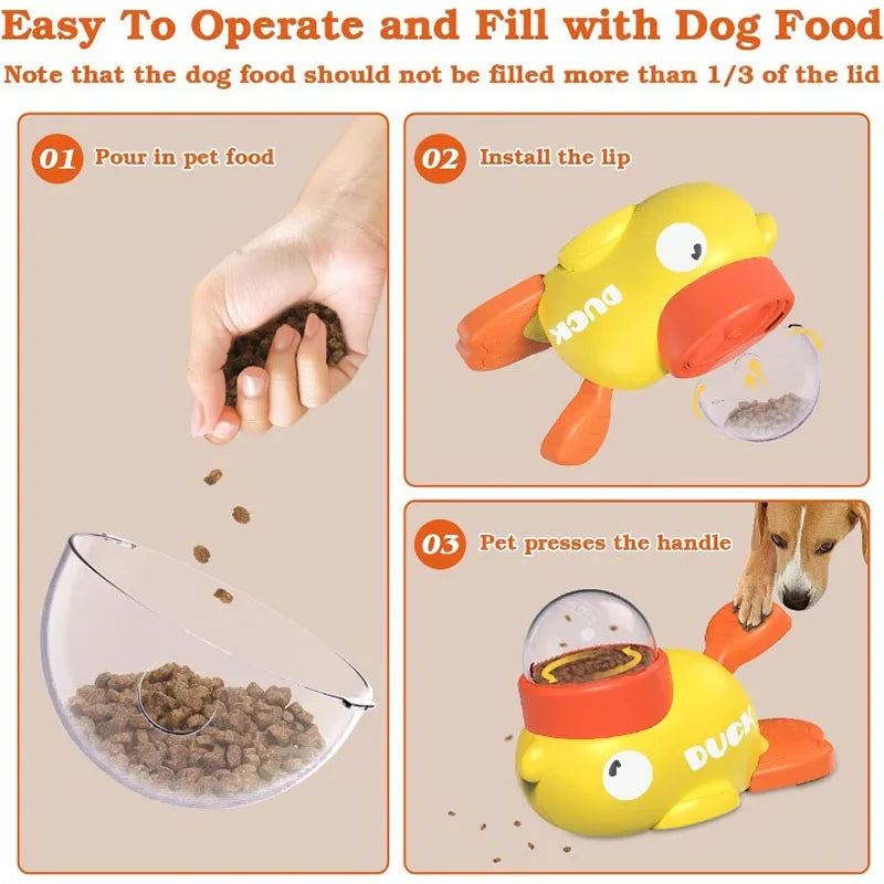 Interactive Duck Treat Dispenser Toy
