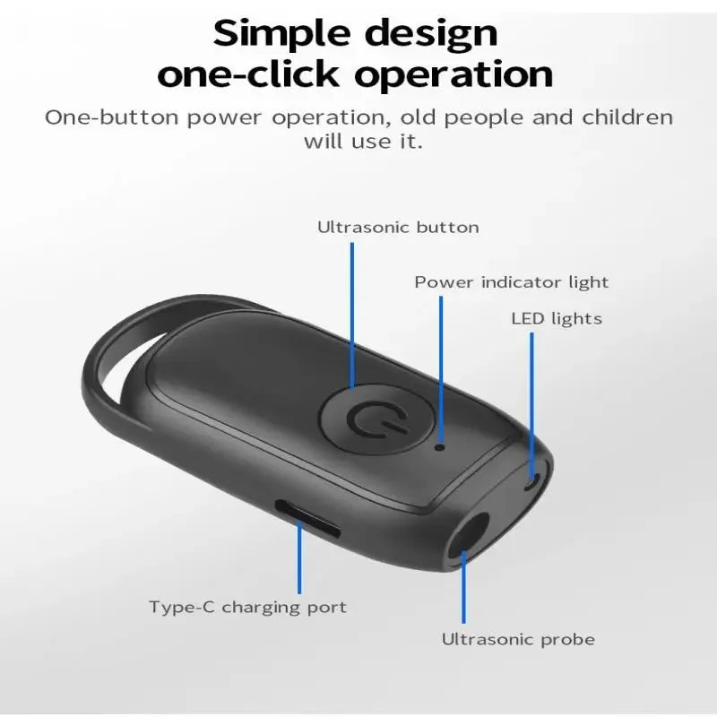 Portable Ultrasonic Dog Barking Control Trainer Long Distance USB Rechargeable with LED