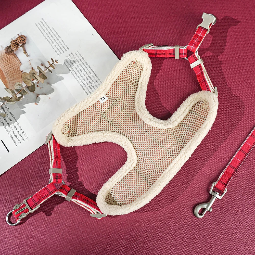 Dog Harness Leash Bag Set