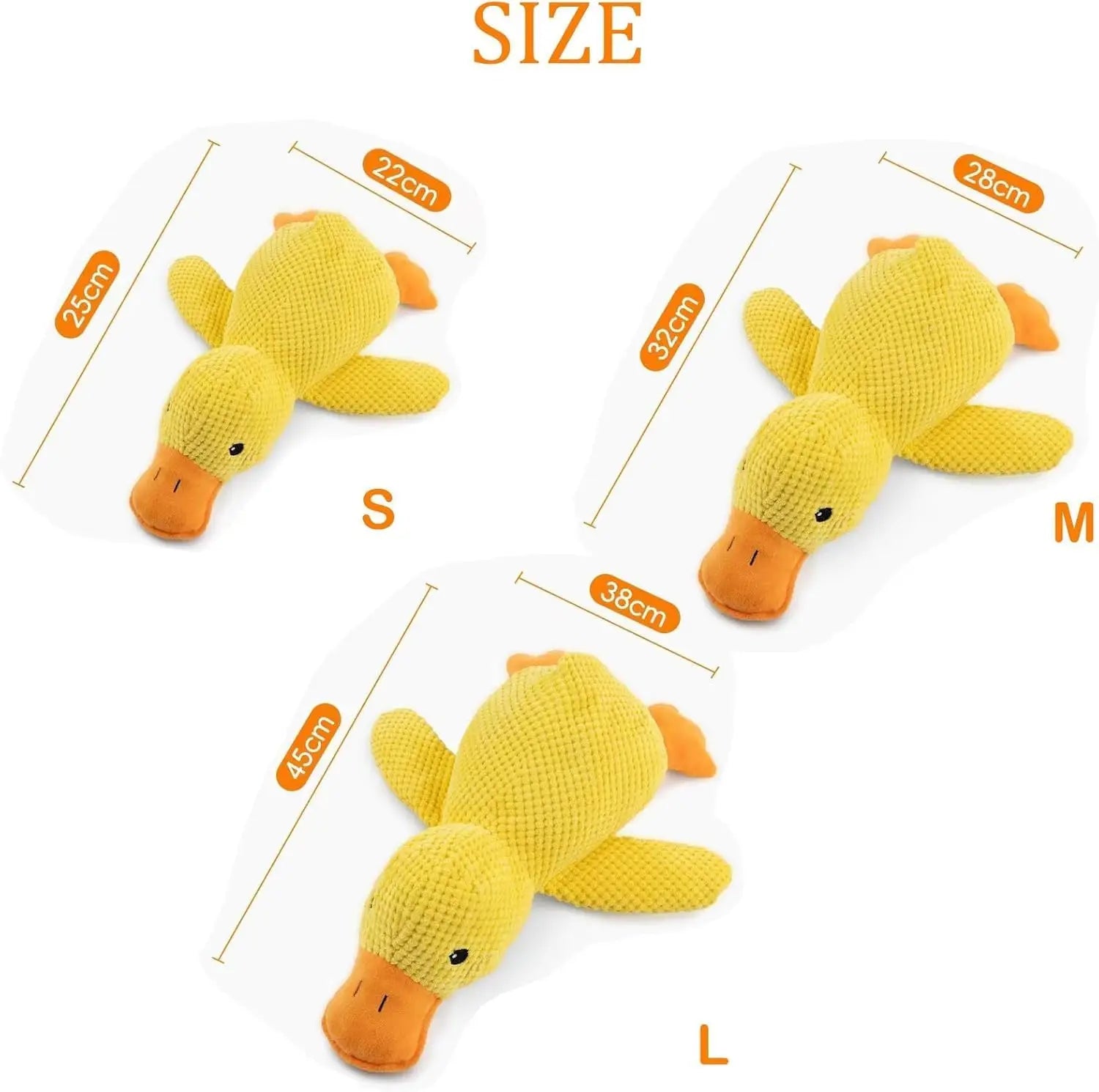 Plush Duck Squeaky Dog Toy
