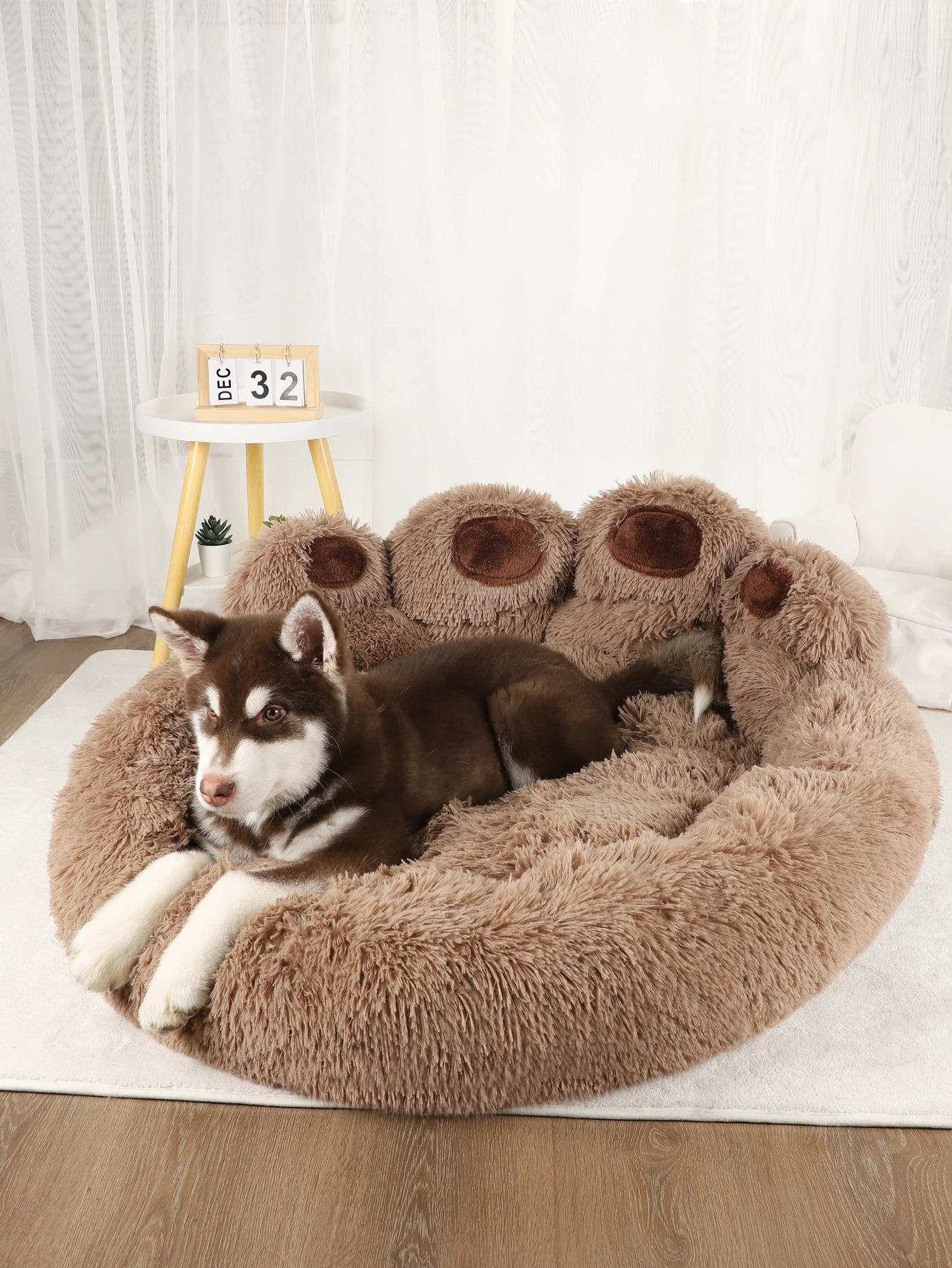 Fluffy Round Pet Bed